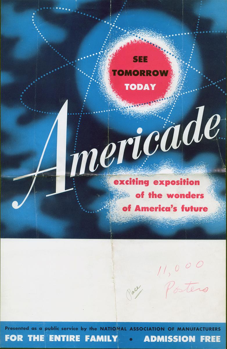 Americade poster that says "See tomorrow today"