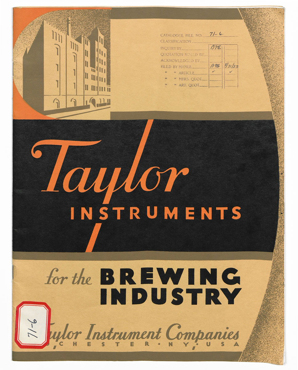 Catalog for Taylor brewing instruments