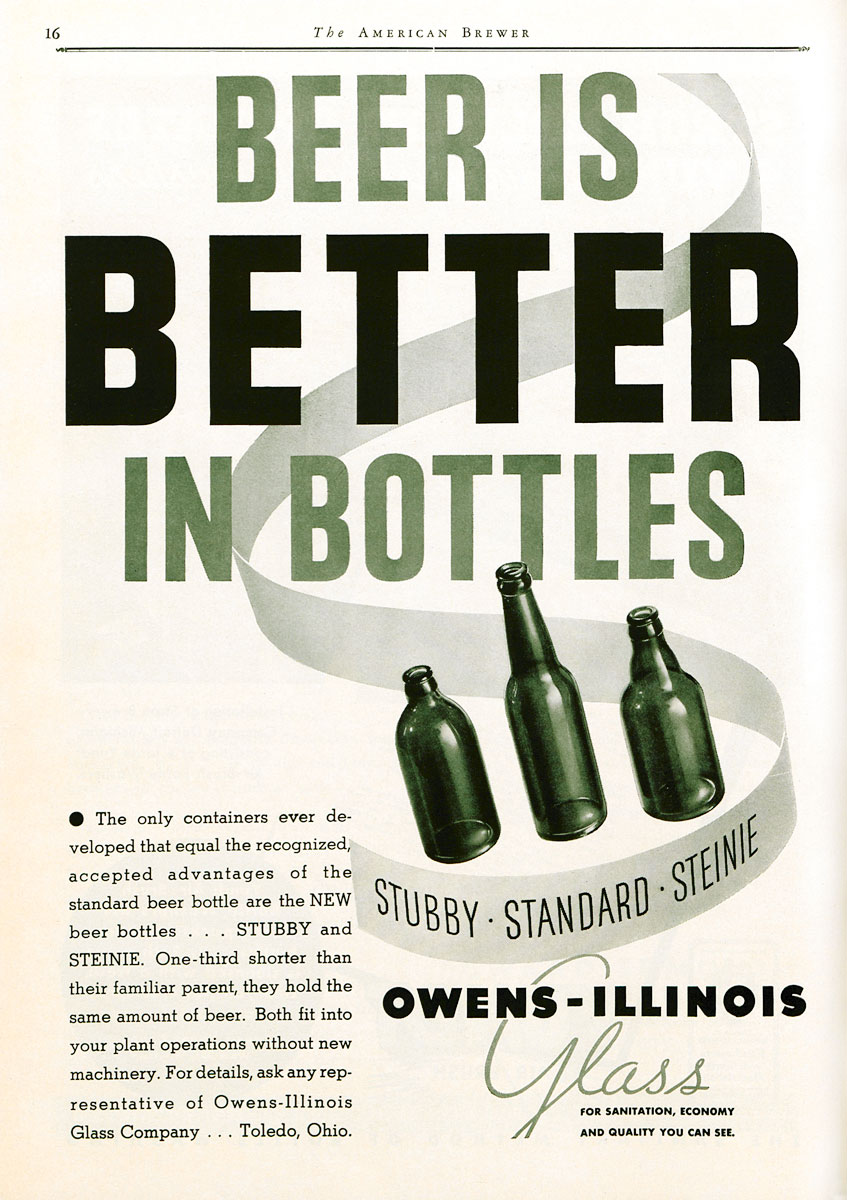 Beer bottle ad
