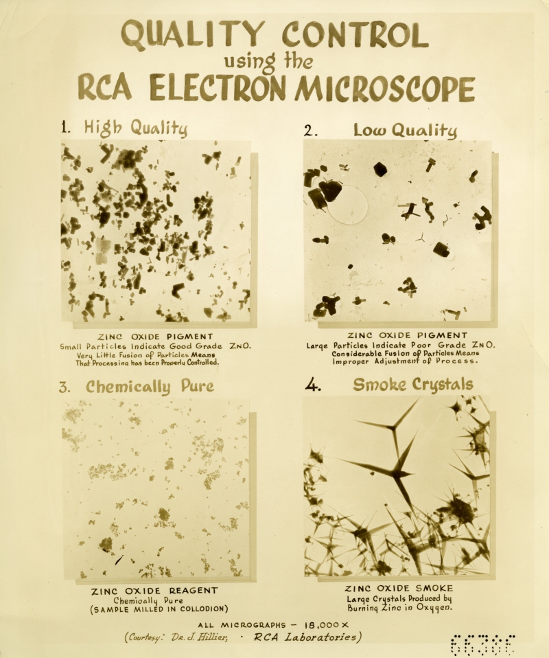 RCA electron microscope slide images