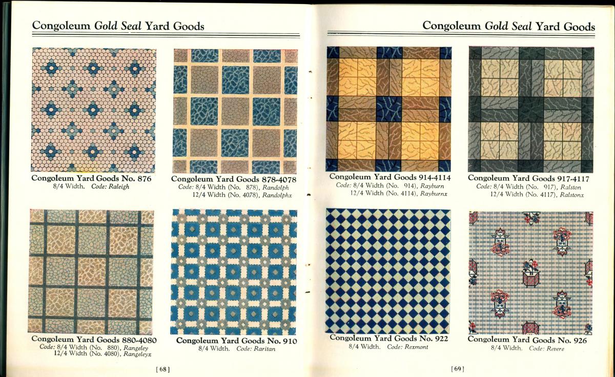 Pattern book pages.