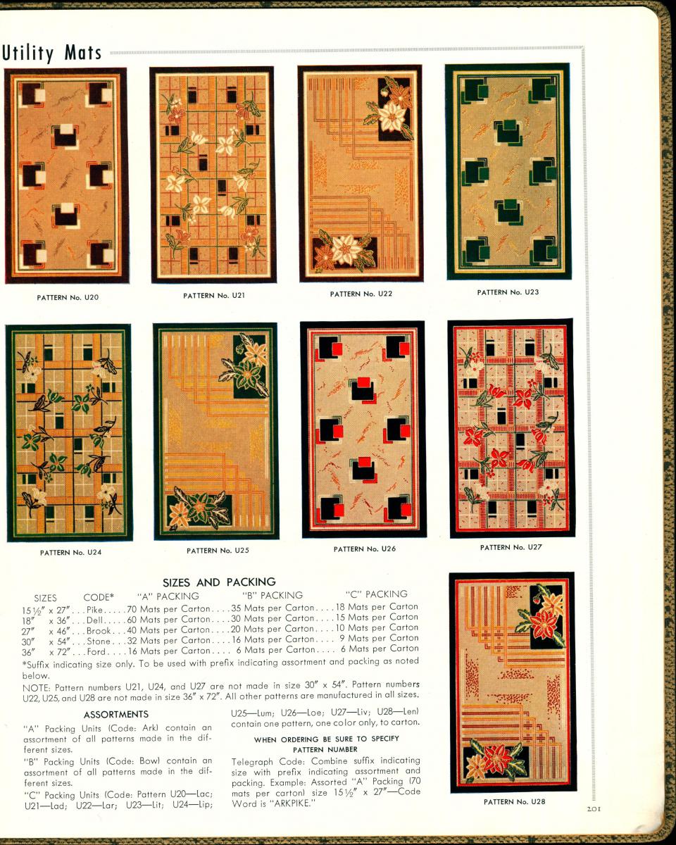 Utliity mat patterns
