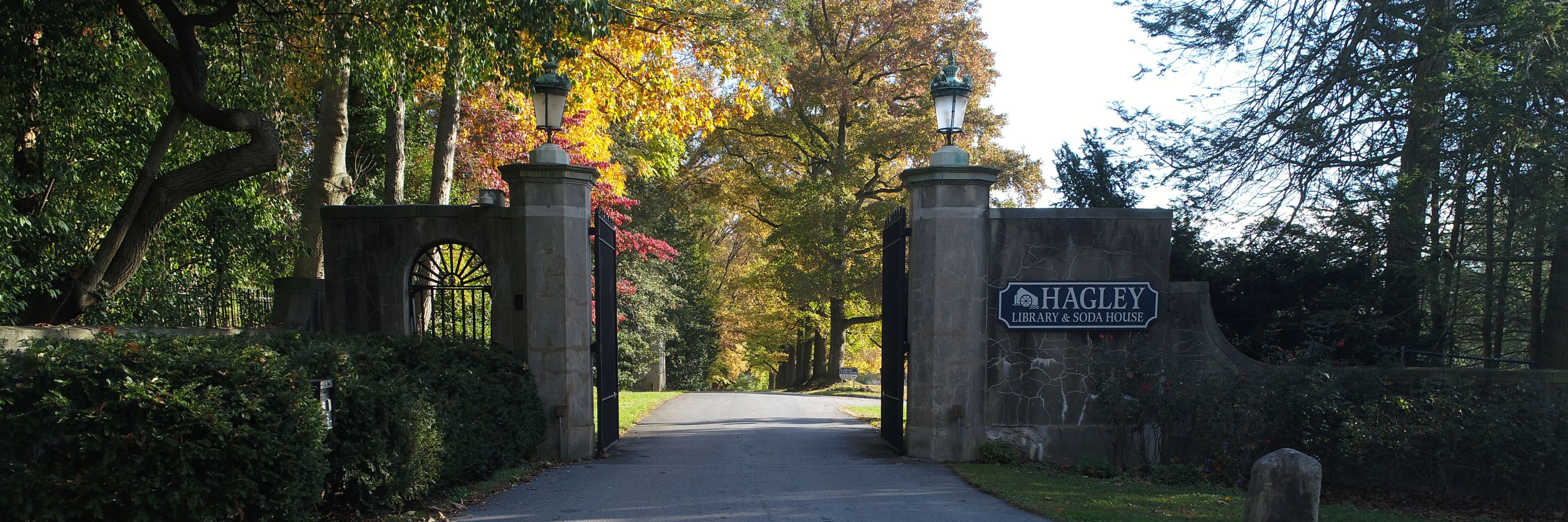 Hagley Library and Soda House entrance gates