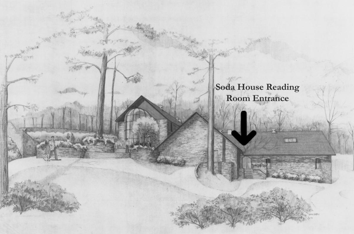 Soda House Reading Room Entrance