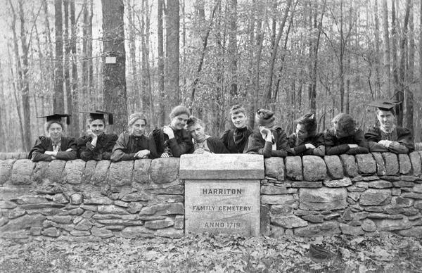 Bryn Mawr College women at Harriton Family Cemetery