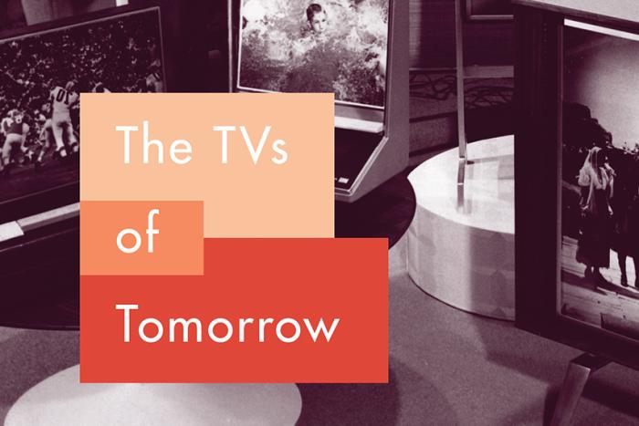 Detail of book cover for The TVs of Tomorrow: How RCA’s Flat-Screen Dreams Led to the First LCDs